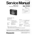 PANASONIC RQXV30 Instrukcja Serwisowa