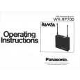 PANASONIC WXRP700 Instrukcja Obsługi
