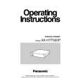 PANASONIC AKHTF900 Instrukcja Obsługi