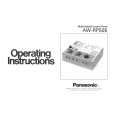 PANASONIC AWRP505 Instrukcja Obsługi