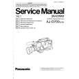 PANASONIC AJ-D700E VOLUME 1 Instrukcja Obsługi