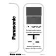 PANASONIC TX42PT12F Instrukcja Obsługi