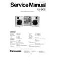 PANASONIC RX-6400 Instrukcja Serwisowa