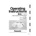 PANASONIC AG8600 Instrukcja Obsługi
