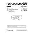 PANASONIC AJ-D640E VOLUME 1 Instrukcja Serwisowa