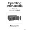 PANASONIC PTL795U Instrukcja Obsługi