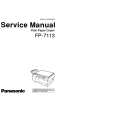 PANASONIC FP7113 Instrukcja Serwisowa