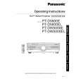 PANASONIC PT-D5600E Instrukcja Obsługi
