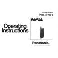 PANASONIC WXRP921 Instrukcja Obsługi
