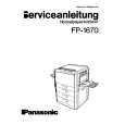 PANASONIC FP-1670 Instrukcja Serwisowa
