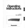 PANASONIC WJMS424 Instrukcja Obsługi