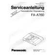 PANASONIC FA-A760 Instrukcja Serwisowa