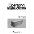 PANASONIC WV7160D Instrukcja Obsługi