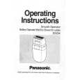 PANASONIC ES204 Instrukcja Obsługi