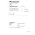 PANASONIC PVDAC9 Instrukcja Obsługi
