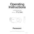 PANASONIC PTL758U Instrukcja Obsługi