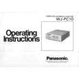 PANASONIC WJPC10 Instrukcja Obsługi