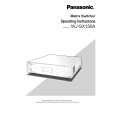 PANASONIC WJSX150A Instrukcja Obsługi