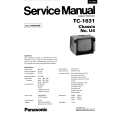 PANASONIC TC1631 Instrukcja Serwisowa