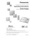 PANASONIC DVDPA65 Instrukcja Obsługi