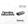 PANASONIC WV7110A Instrukcja Obsługi