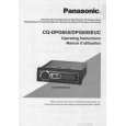 PANASONIC CQDPG605EUC Instrukcja Obsługi