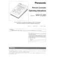PANASONIC WVCU20P Instrukcja Obsługi