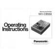 PANASONIC WVCB550 Instrukcja Obsługi