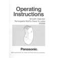 PANASONIC ES208 Instrukcja Obsługi