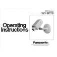 PANASONIC WVBP70 Instrukcja Obsługi