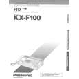 PANASONIC KXF100 Instrukcja Obsługi
