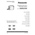 PANASONIC VDRD105 Instrukcja Obsługi