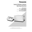 PANASONIC WJSX550C Instrukcja Obsługi