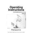 PANASONIC ER205 Instrukcja Obsługi