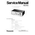 PANASONIC RS-856 Instrukcja Serwisowa