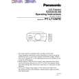PANASONIC PT-L712 Instrukcja Obsługi