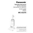 PANASONIC MCUL675 Instrukcja Obsługi