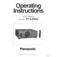 PANASONIC PTL595U Instrukcja Obsługi