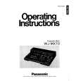 PANASONIC WJMX10 Instrukcja Obsługi
