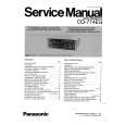 PANASONIC CQ774EG Instrukcja Serwisowa