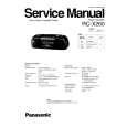 PANASONIC RCX260 Instrukcja Serwisowa