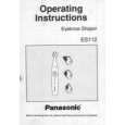 PANASONIC ES112P Instrukcja Obsługi