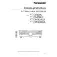 PANASONIC PT-D5600U Instrukcja Obsługi